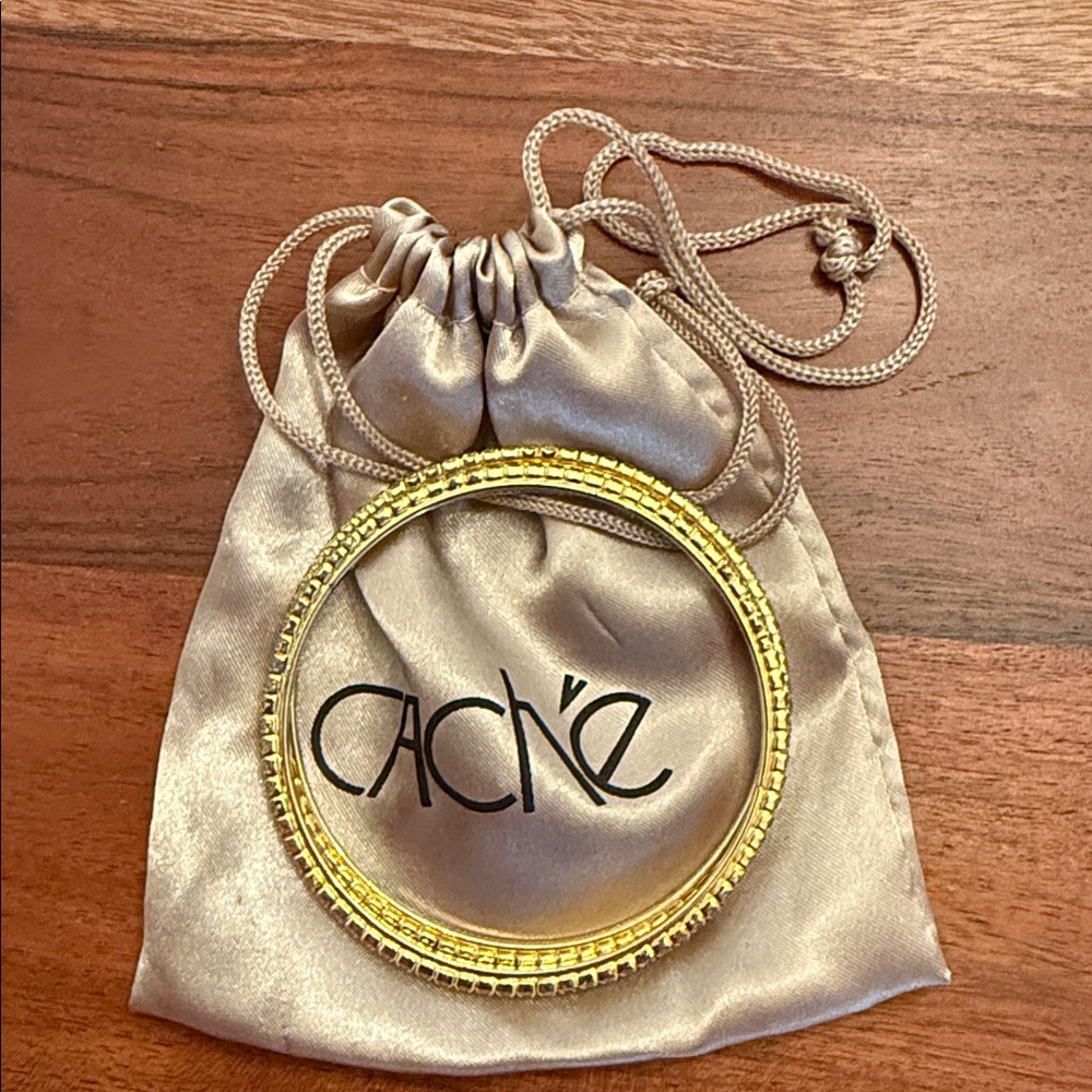 Cache Gold Tone Rhinestone Bangles - Picture 11 of 11